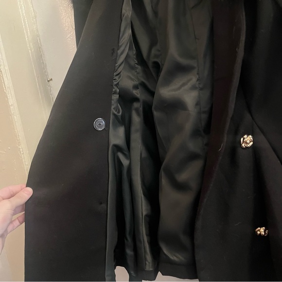 SHEIN Couture Coat with Faux Fur Trim - Picture 8 of 16